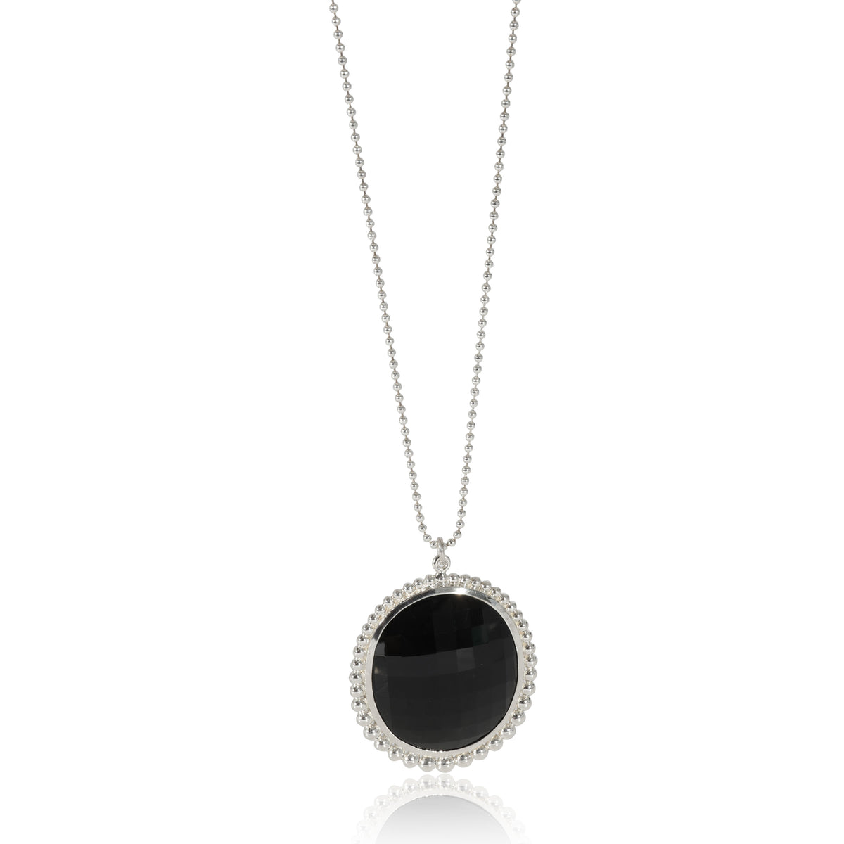 Tiffany & Co. Onyx Necklace in  Sterling Silver Black