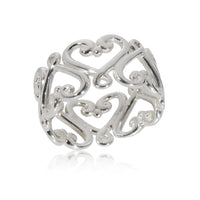 Tiffany & Co. Paloma Picasso Venezia Goldoni Heart Ring in Sterling Silver