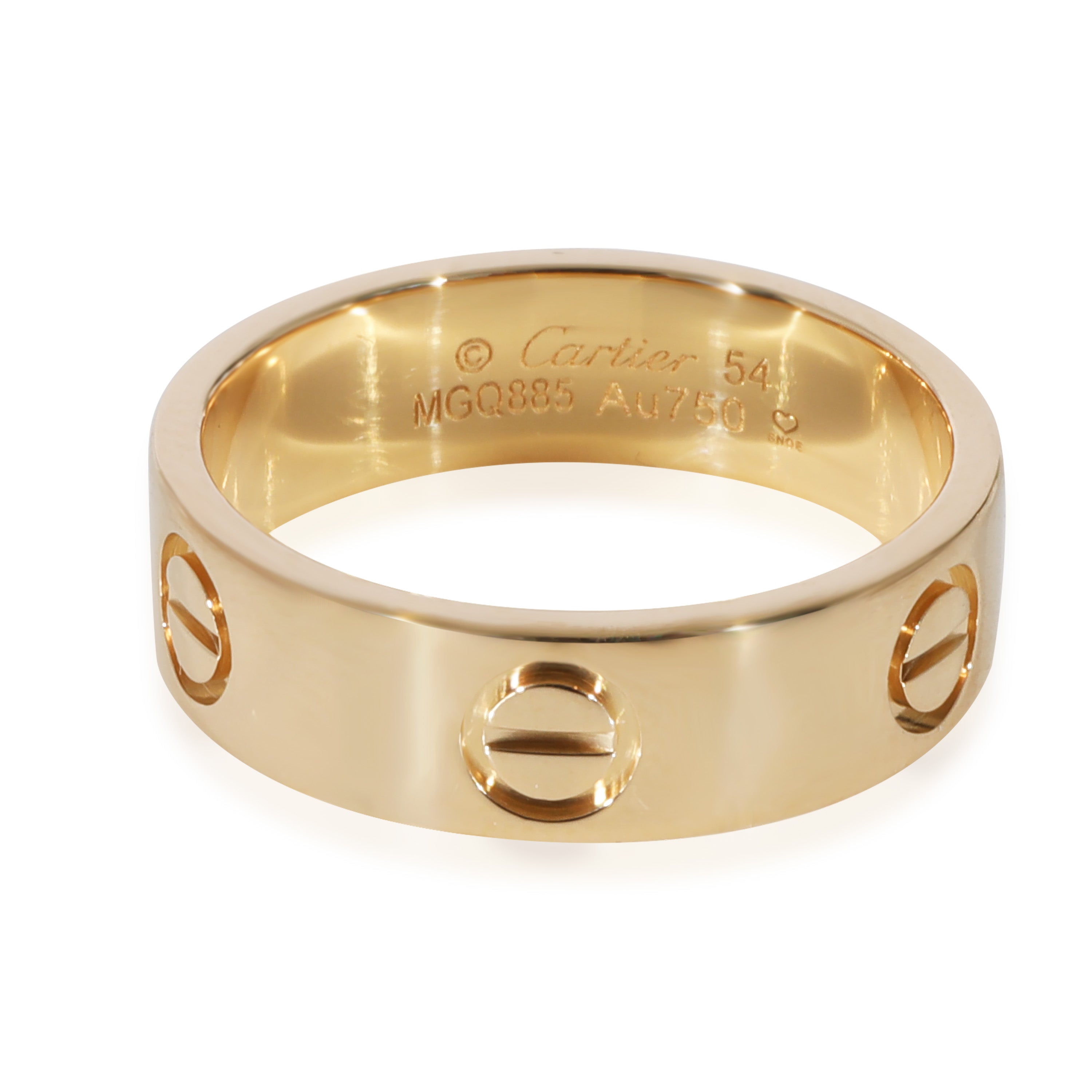 ♡E☆♡ Cartier Love Ring in 18KT Yellow Gold | myGemma | JP | Item #128465