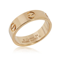 Cartier Love Ring in 18KT Yellow Gold