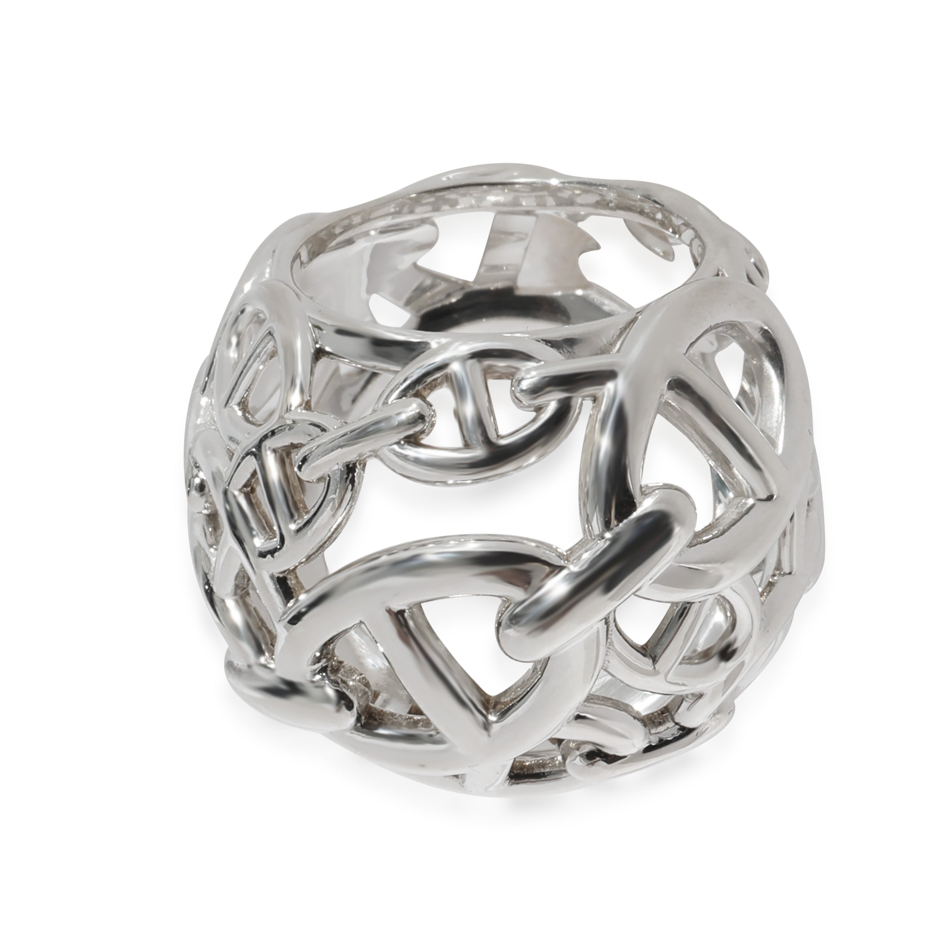 Hermès Chaîne d'Ancre Fashion Ring in Sterling Silver | myGemma