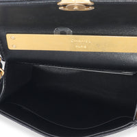 Chanel 23A Black Lambskin Clutch With Chain