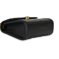 Chanel 23A Black Lambskin Clutch With Chain