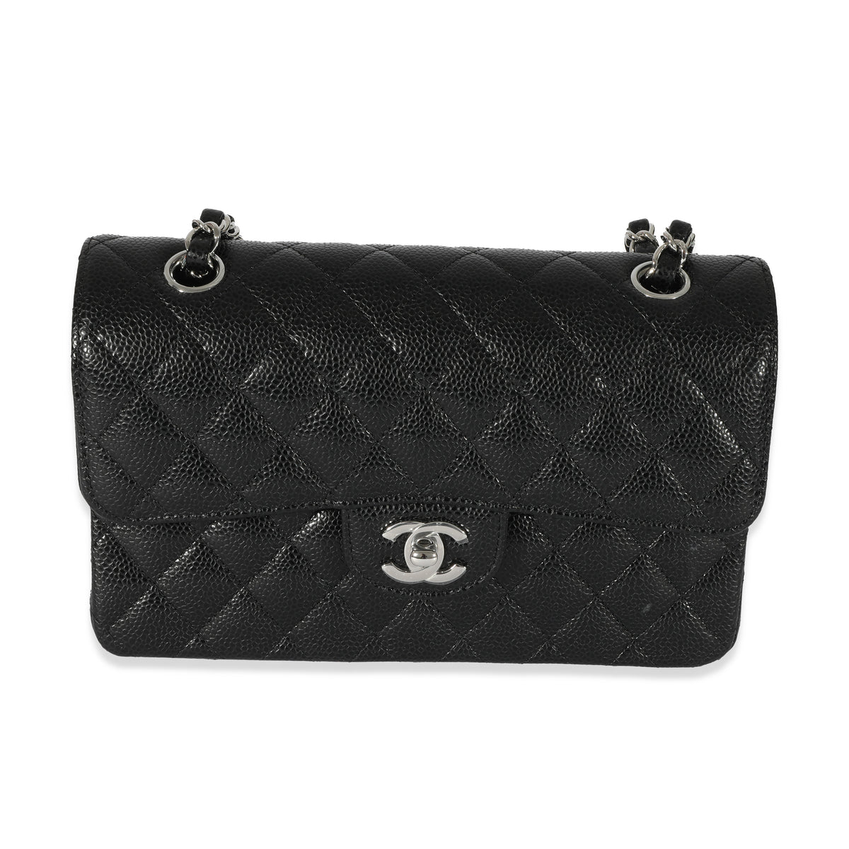 Chanel Black Caviar Small Classic Double Flap Bag