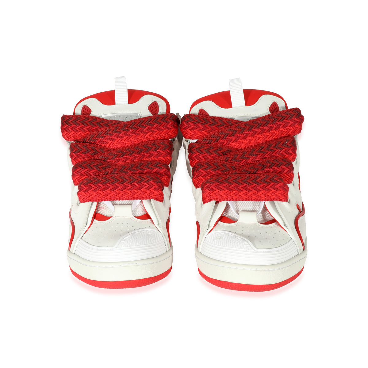 Lanvin Curb Sneaker White Red