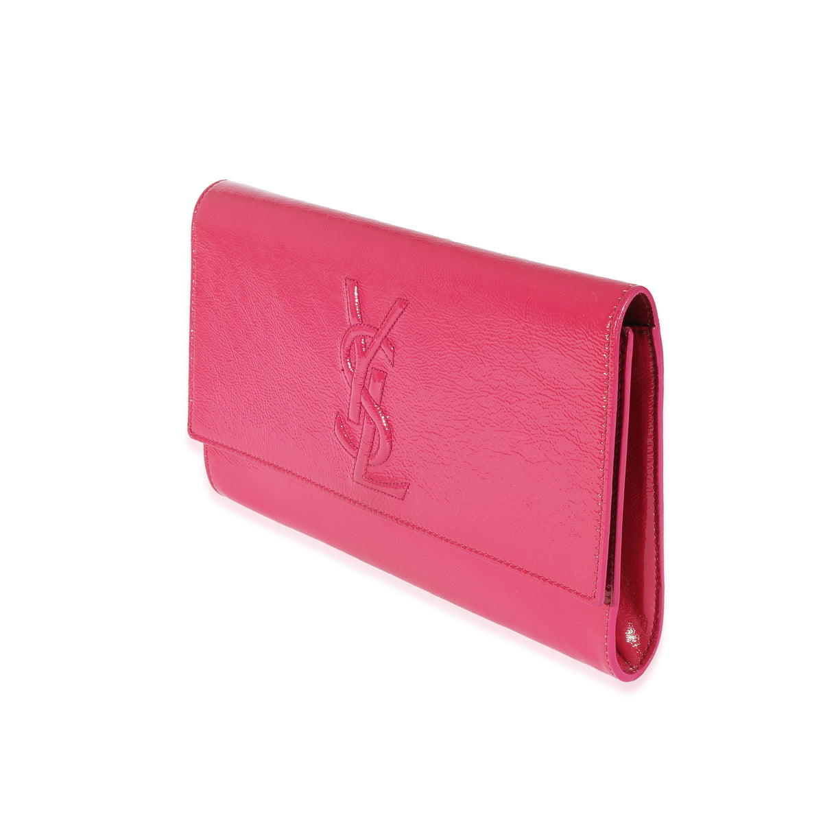 Yves Saint Laurent Pink Patent Leather Belle de Jour Clutch