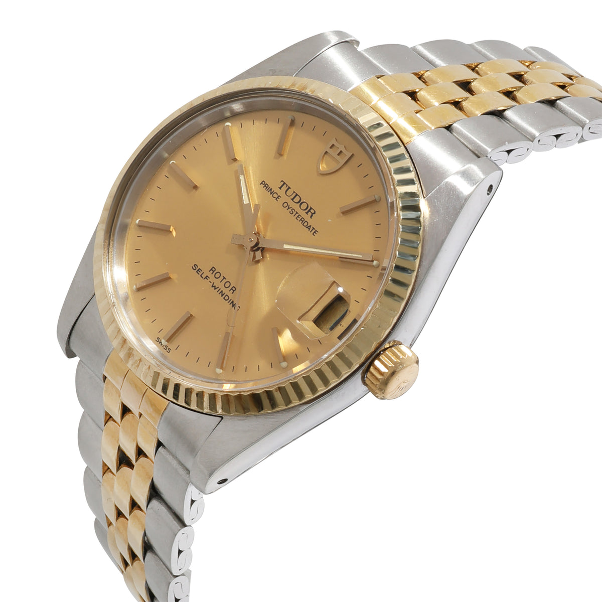 Tudor Prince Oysterdate 74033 Mens Watch in  Stainless Steel/Yellow Gold