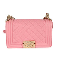 Chanel Pink Caviar Small Boy Bag