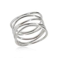 Tiffany & Co. Elsa Peretti Wave Five Row Ring in Sterling Silver