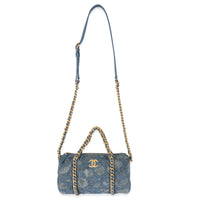 Chanel 21A Denim CC Small Bowling Bag