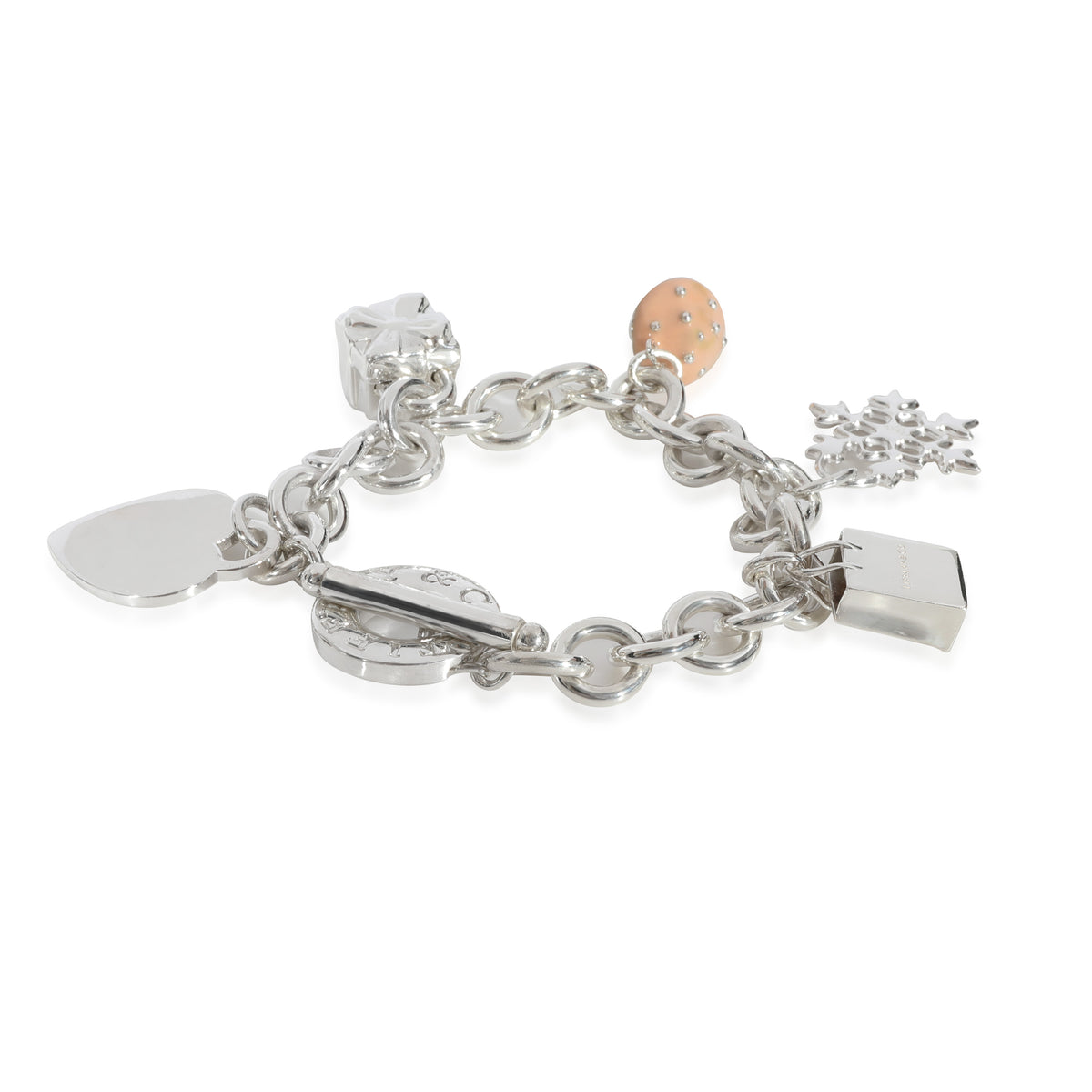 Tiffany & Co. Charm Bracelet With 5 Charms in Sterling Silver