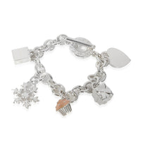 Tiffany & Co. Charm Bracelet With 5 Charms in Sterling Silver