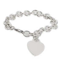 Tiffany & Co. Heart Tag Charm Bracelet in Sterling Silver