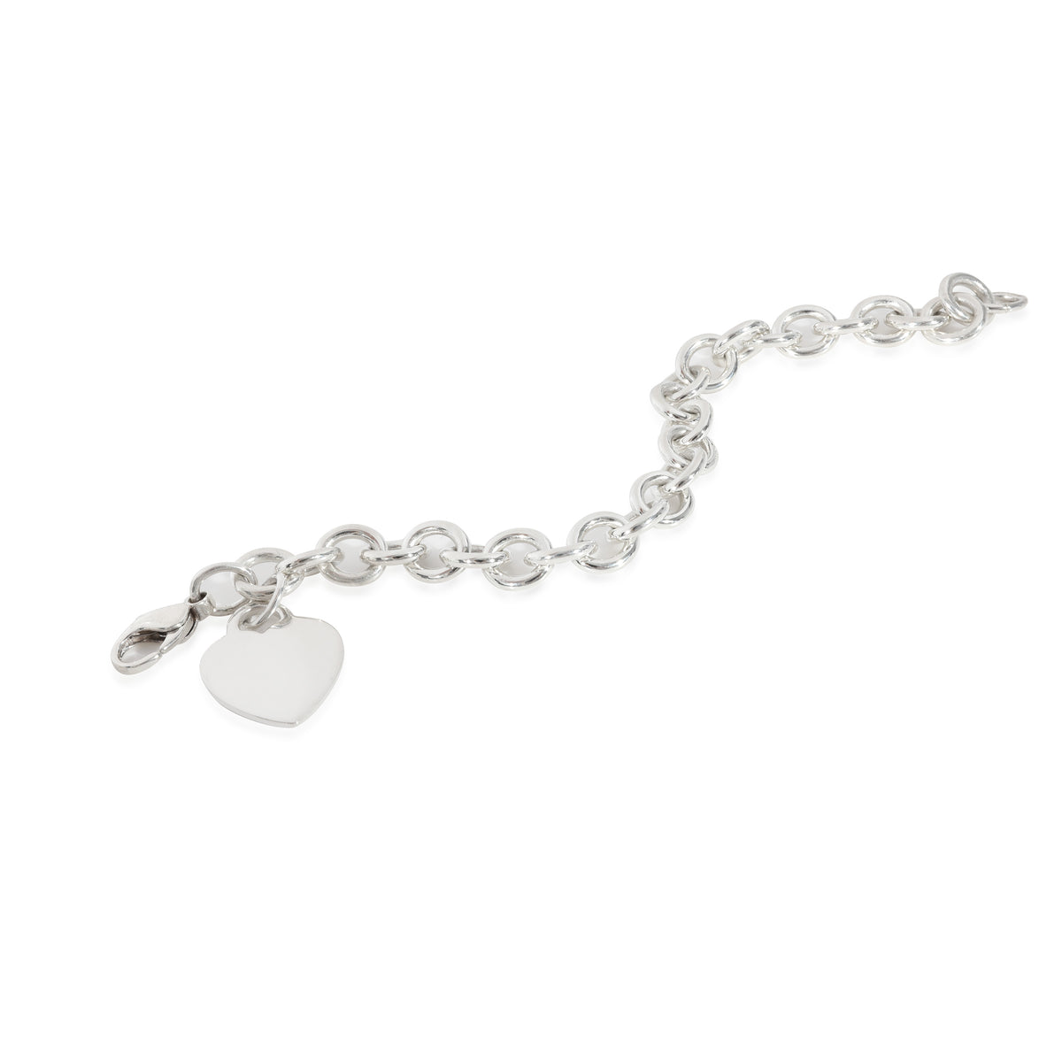 Tiffany & Co. Heart Tag Charm Bracelet in Sterling Silver