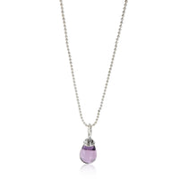 Tiffany & Co. Paloma Picasso Amethyst Drop Pendant in Sterling Silver
