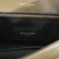 Saint Laurent Khaki Leather Medium Niki