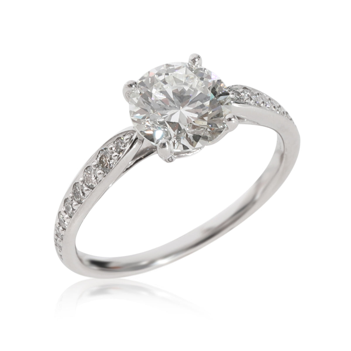 Tiffany & Co. Harmony Diamond Engagement Ring in Platinum I VVS2 1.38 CTW