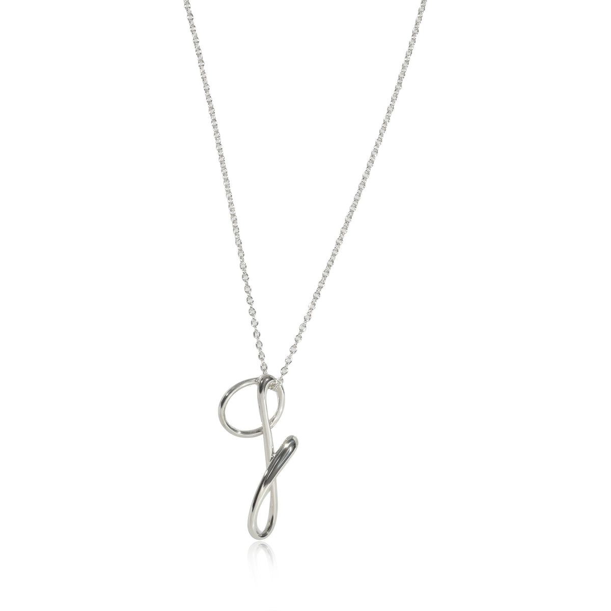 Tiffany & Co. Elsa Peretti Alphabet Letter G Pendant in Sterling Silver