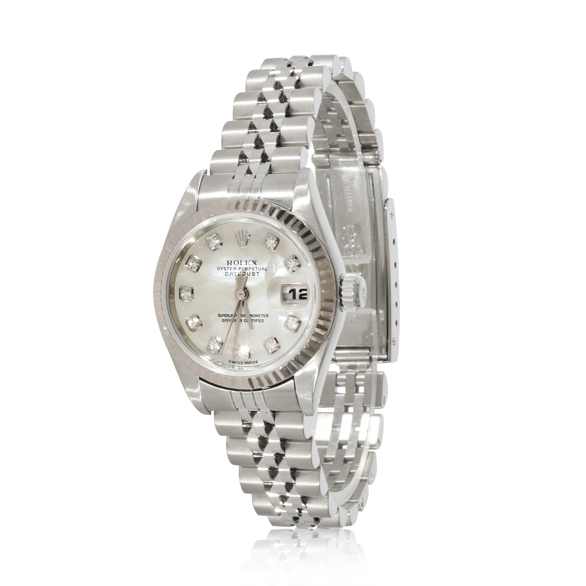 Rolex Datejust 79174 Womens Watch in 18kt Stainless Steel/White Gold