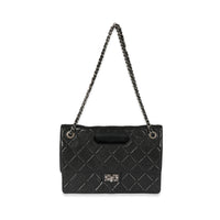 Chanel Black Leather Paris Byzance Reissue Takeaway Flap Bag