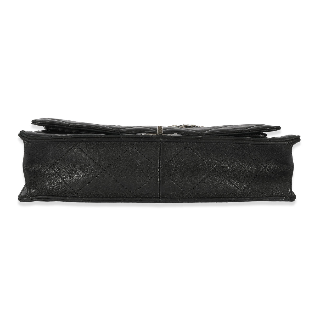 Chanel Black Leather Paris Byzance Reissue Takeaway Flap Bag