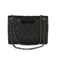 Chanel Black Leather Paris Byzance Reissue Takeaway Flap Bag