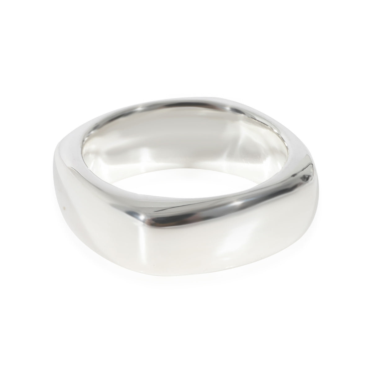 Tiffany & Co. Square Cushion Band Ring Sterling Silver