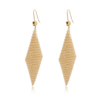 Tiffany & Co. Vintage Peretti Large Mesh Drop Earrings in 18KT Yellow Gold