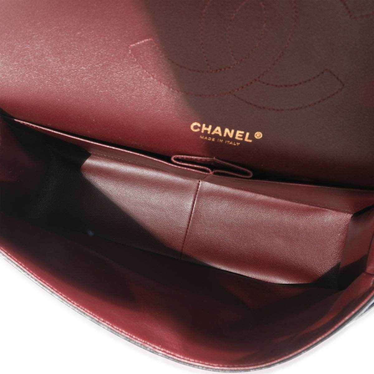 Chanel Black Lambskin Classic Jumbo Double Flap