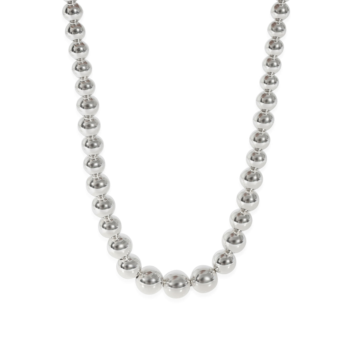 Tiffany & Co. HardWear Graduated Ball  Necklace in  Sterling Silver