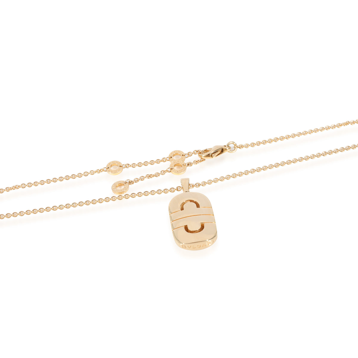 BVLGARI Parentesi Pendant on a Chain in 18k Yellow Gold