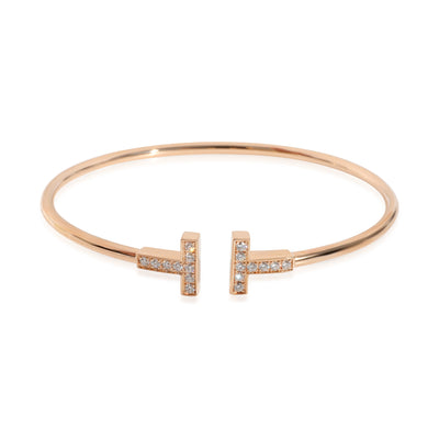 Tiffany & Co. Tiffany T Diamond Bracelet in 18k Rose Gold 0.24 CTW