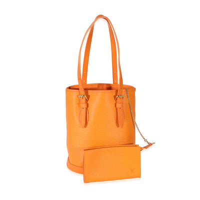 Louis Vuitton Orange Epi Petit Bucket