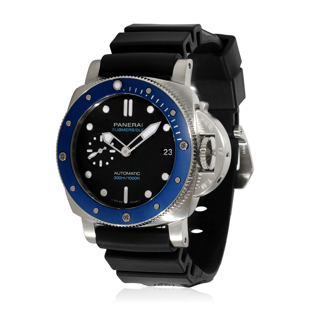 Panerai Submersible Azzurro PAM01209 Mens Watch in  Stainless Steel/Ceramic