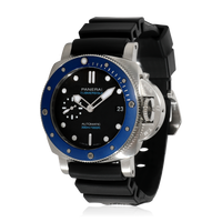 Panerai Submersible Azzurro PAM01209 Mens Watch in  Stainless Steel/Ceramic