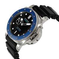 Panerai Submersible Azzurro PAM01209 Mens Watch in  Stainless Steel/Ceramic