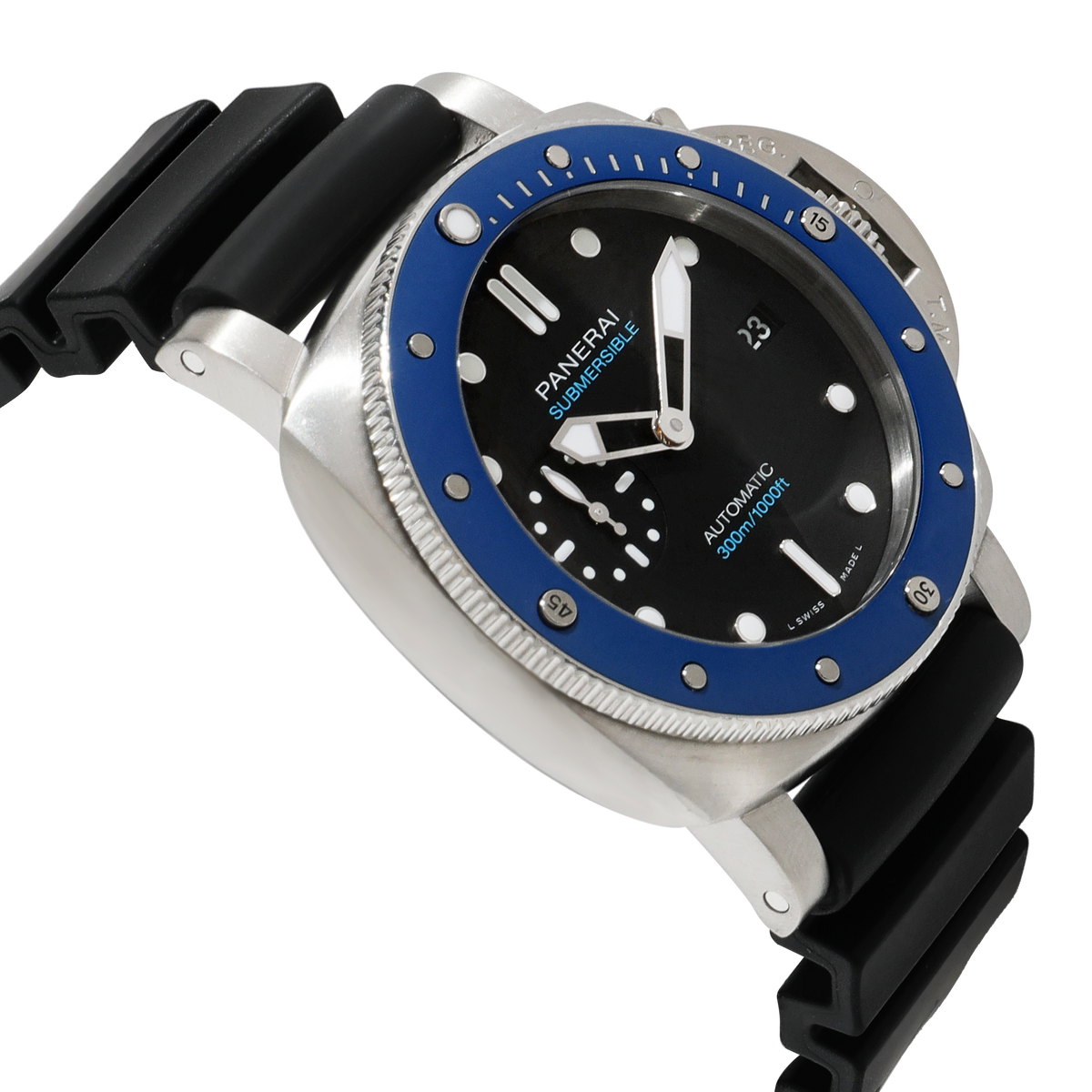 Panerai Submersible Azzurro PAM01209 Mens Watch in  Stainless Steel/Ceramic