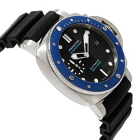 Panerai Submersible Azzurro PAM01209 Mens Watch in  Stainless Steel/Ceramic