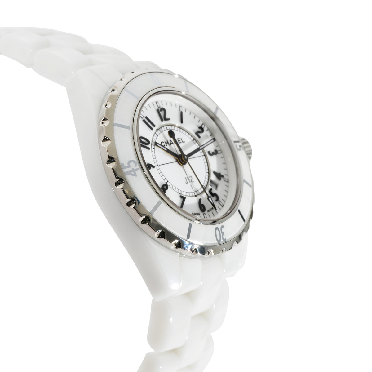 Chanel J12 H0968 Womens Watch in  Stainless Steel/Ceramic