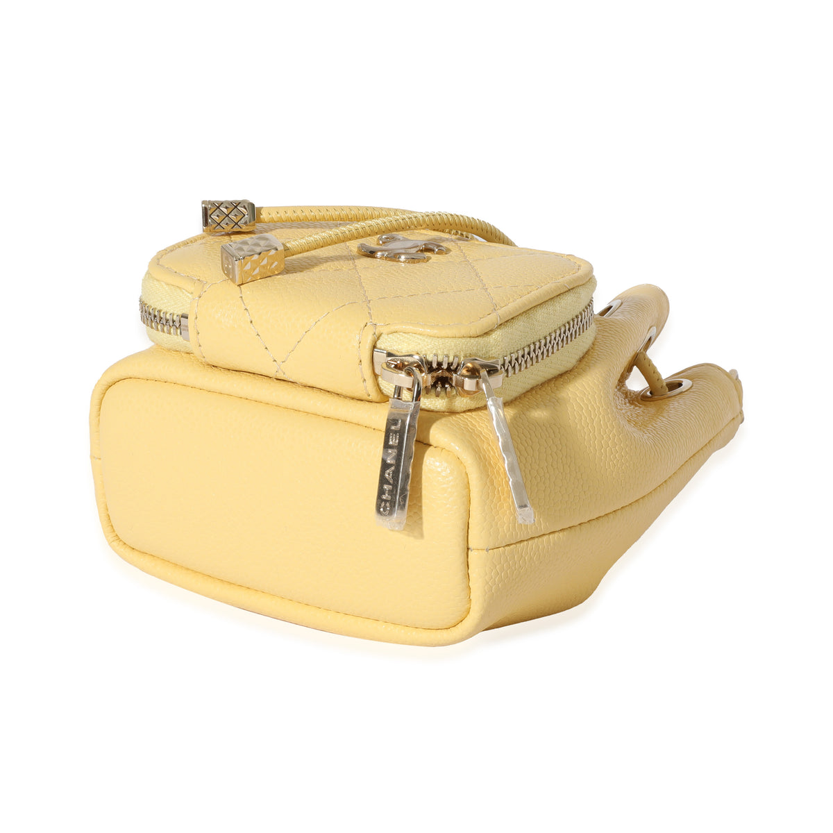 Chanel Yellow Caviar Mini Bucket Bag