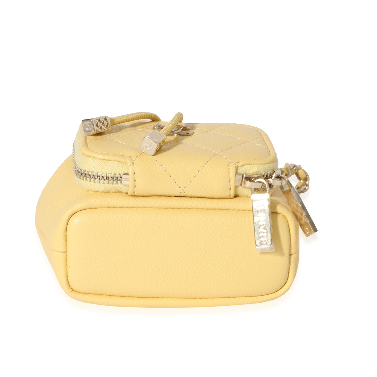 Chanel Yellow Caviar Mini Bucket Bag