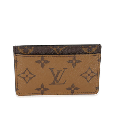 Louis Vuitton Canvas Monogram Reverse Card Holder