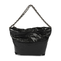 Chanel Black Shiny Calfskin Small 22 Bag