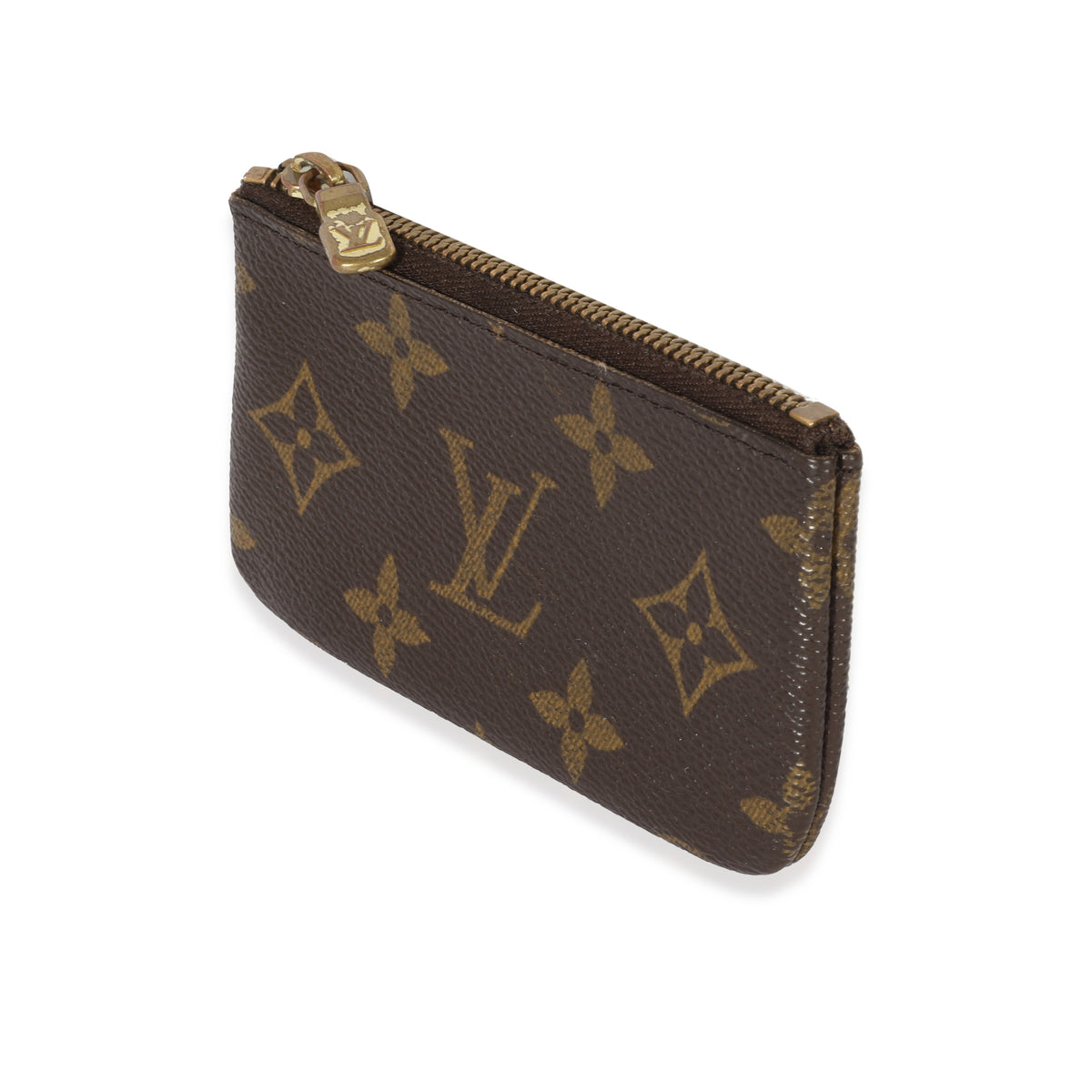 Louis Vuitton Brown Key Pouch Monogram Cles Wallet