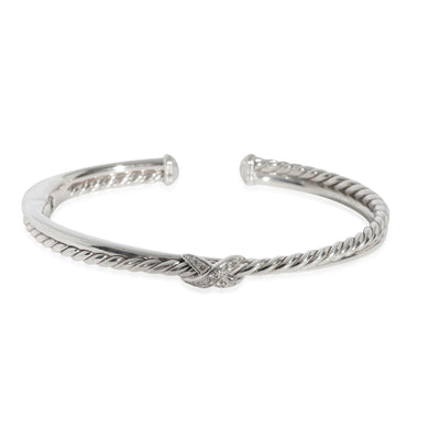 David Yurman Crossover Diamond Bracelet in  Sterling Silver 0.05 CTW