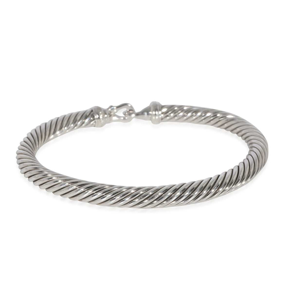 David Yurman Cable Collection Diamond Bracelet in  Sterling Silver 0.07 CTW