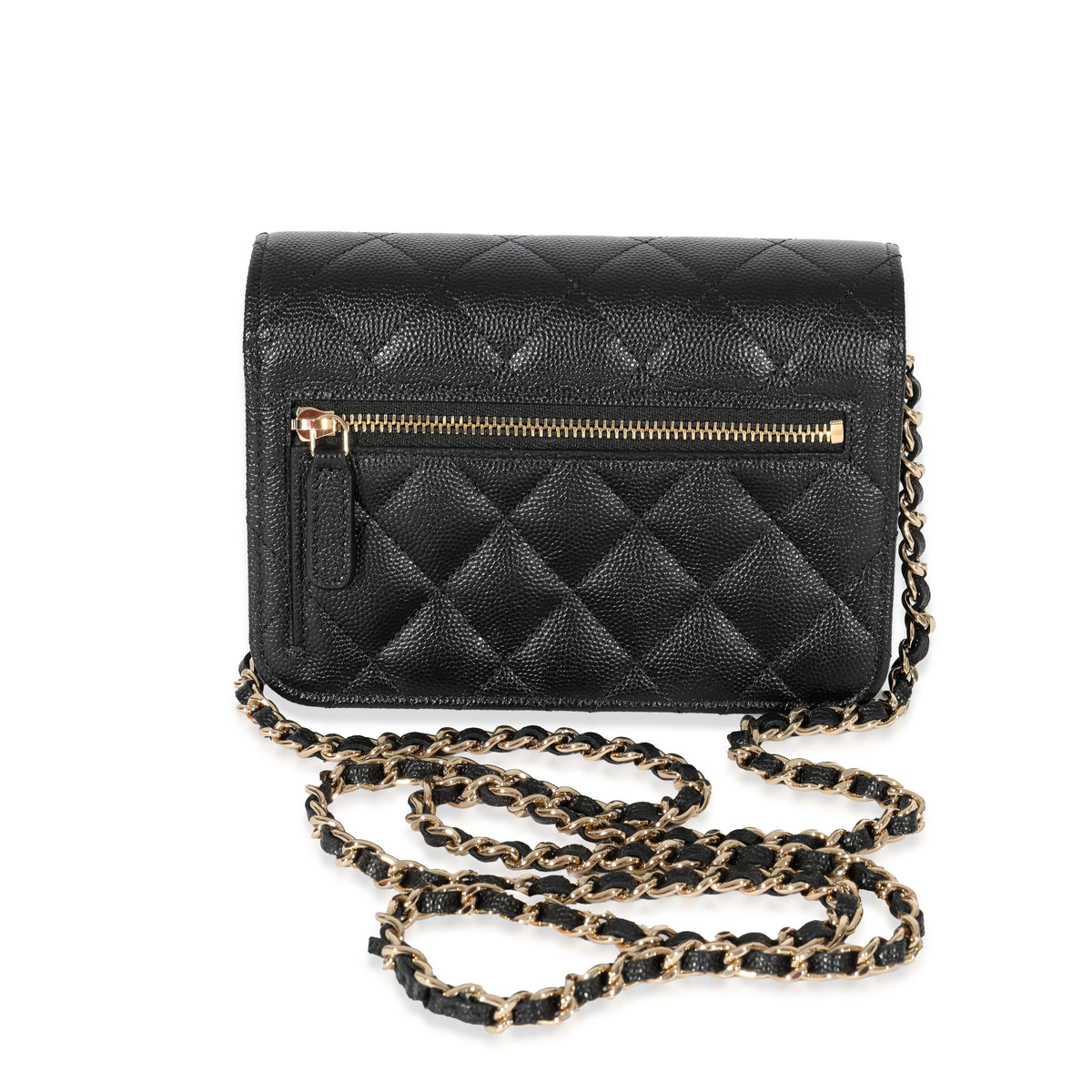 Chanel Black Caviar Mini Wallet On Chain, myGemma, SG