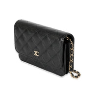 Chanel Black Caviar Mini Wallet On Chain