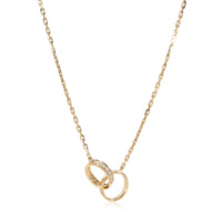 Cartier LOVE Diamond Necklace in 18K Yellow Gold 0.22 CTW