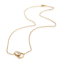 Cartier LOVE Diamond Necklace in 18K Yellow Gold 0.22 CTW